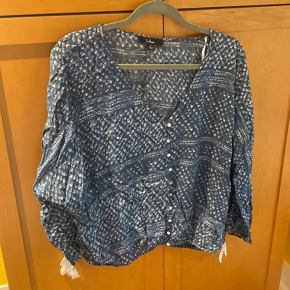 Carissa button front top
